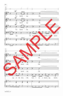Behold, I Stand at the Door - Nix - Choral Octavo - SATB A Cappella