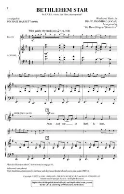 Bethlehem Star - Hannibal/Barrett - Choral Octavo - SATB/Flute