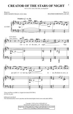 Creator of the Stars of Night - Sorenson - Choral Octavo - SATB Voicing