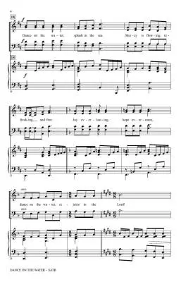 Dance on the Water - Angerman - Choral Octavo - SATB Accompanied