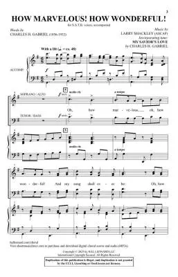 How Marvelous! How Wonderful! - Shackley - Choral Octavo - SATB Accompanied