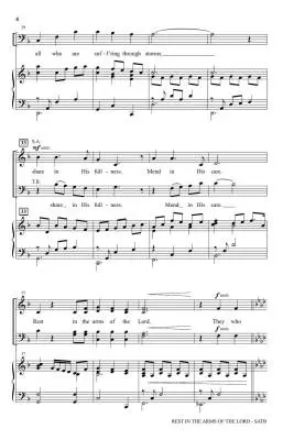 Rest in the Arms of The Lord - Metzger - Choral Octavo - SATB Accompanied