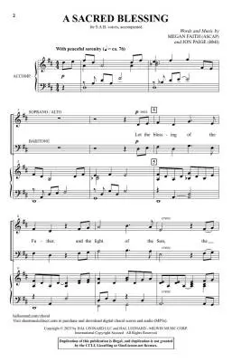 A Sacred Blessing - Faith/Paige - Choral Octavo - SAB Accompanied