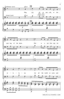 Sing Joy, All Ye People - Martin - Choral Octavo - SATB Accompanied