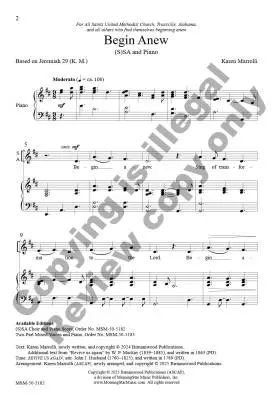 Begin Anew - Marrcolli - Choral Octavo - SSA Accompanied