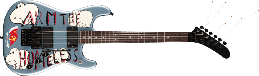 Tom Morello Arm The Homeless Stratocaster, Rosewood Fingerboard - Blue Ice Metallic