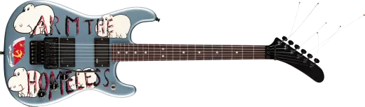 Tom Morello Arm The Homeless Stratocaster, Rosewood Fingerboard - Blue Ice Metallic