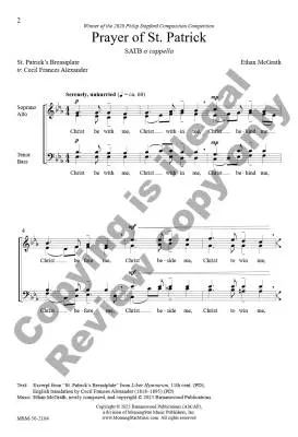 Prayer of St. Patrick - McGrath - Choral Octavo - SATB A Cappella