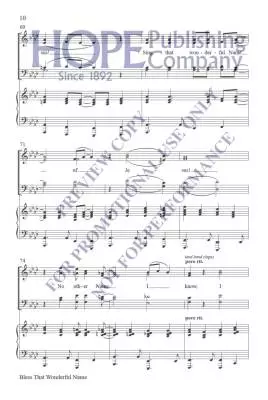Bless That Wonderful Name - McDonald - Choral Octavo - SATB Accompanied