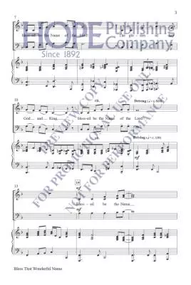 Bless That Wonderful Name - McDonald - Choral Octavo - SATB Accompanied