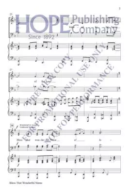 Bless That Wonderful Name - McDonald - Choral Octavo - SATB Accompanied