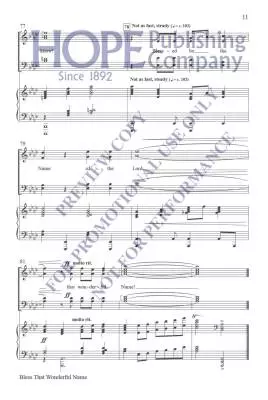 Bless That Wonderful Name - McDonald - Choral Octavo - SATB Accompanied
