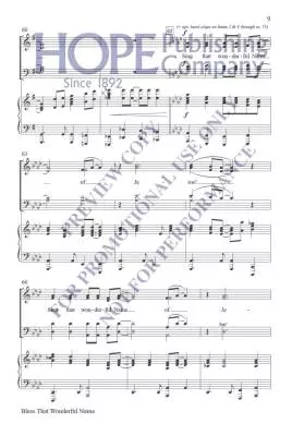 Bless That Wonderful Name - McDonald - Choral Octavo - SATB Accompanied