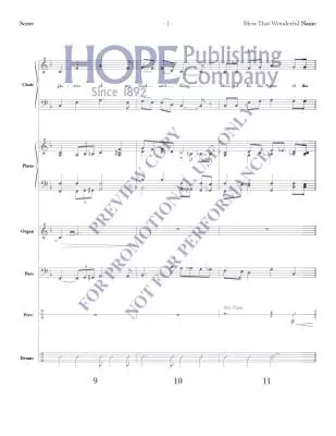 Bless That Wonderful Name - McDonald - Rhythm Parts - Piano/Synth/Electric Bass/Percussion/Drums