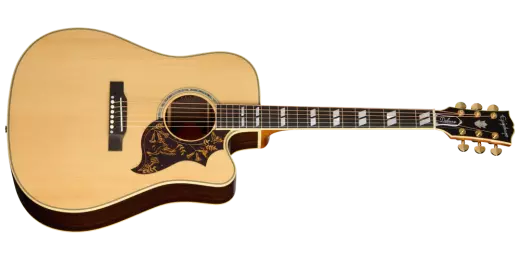 Hummingbird Deluxe EC Acoustic/Electric Guitar with Case - Natural
