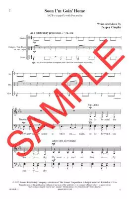 Soon I\'m Goin\' Home - Choplin - Choral Octavo - SATB Accompanied