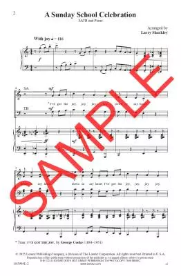 A Sunday School Celebration - Shackley - Choral Octavo - SATB Accompanied