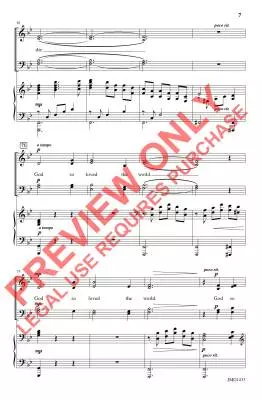 God So Loved - McDonald - Choral Octavo - SATB Accompanied