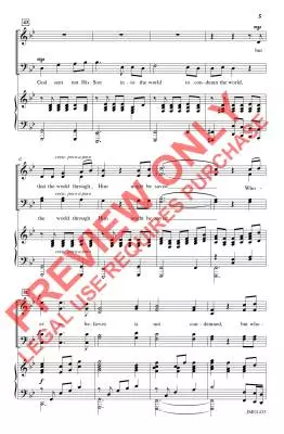 God So Loved - McDonald - Choral Octavo - SATB Accompanied