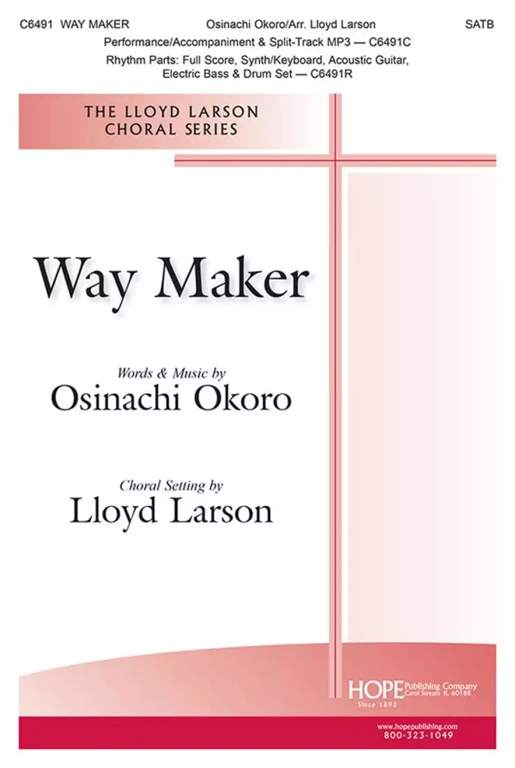 Way Maker - Okoro/Larson - Choral Octavo - SATB Accompanied