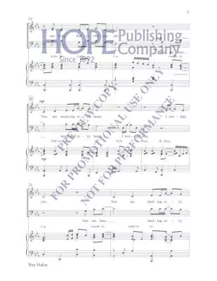 Way Maker - Okoro/Larson - Choral Octavo - SATB Accompanied