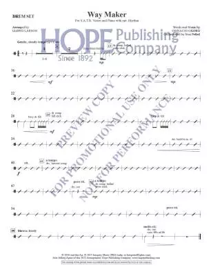 Way Maker - Okoro/Larson - Score/Instrumental Parts