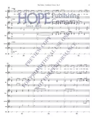 Way Maker - Okoro/Larson - Score/Instrumental Parts