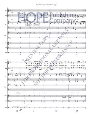 Way Maker - Okoro/Larson - Score/Instrumental Parts