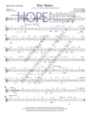 Way Maker - Okoro/Larson - Score/Instrumental Parts