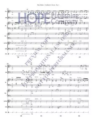 Way Maker - Okoro/Larson - Score/Instrumental Parts