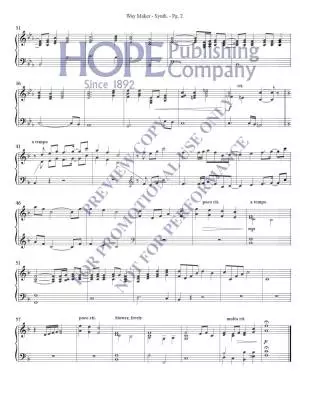 Way Maker - Okoro/Larson - Score/Instrumental Parts