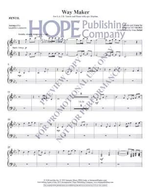 Way Maker - Okoro/Larson - Score/Instrumental Parts