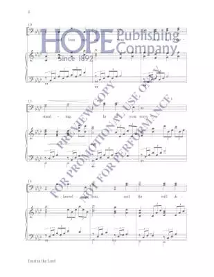 Trust in The Lord - McDonald - Choral Octavo - SATB Accompanied