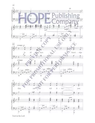 Trust in The Lord - McDonald - Choral Octavo - SATB Accompanied