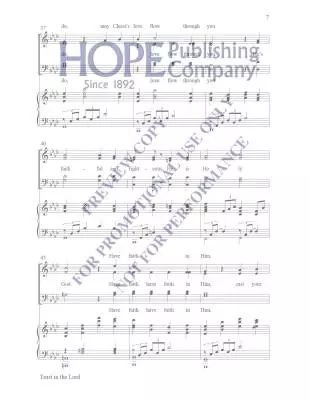 Trust in The Lord - McDonald - Choral Octavo - SATB Accompanied