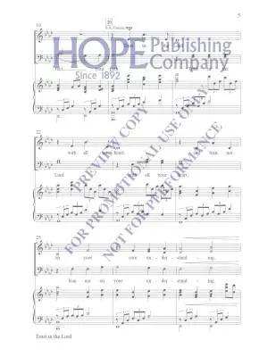 Trust in The Lord - McDonald - Choral Octavo - SATB Accompanied