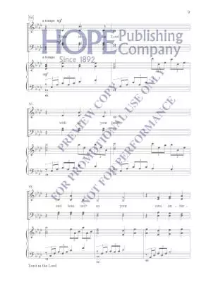 Trust in The Lord - McDonald - Choral Octavo - SATB Accompanied