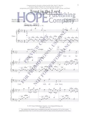 Trust in The Lord - McDonald - Choral Octavo - SATB Accompanied