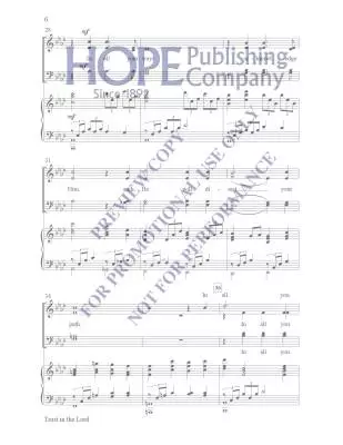 Trust in The Lord - McDonald - Choral Octavo - SATB Accompanied