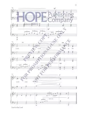 Trust in The Lord - McDonald - Choral Octavo - SATB Accompanied