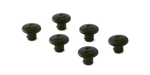 Jack Plugs - Black (6 Pack)