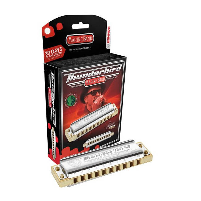 Marine Band Thunderbird Diatonic Harmonica - Low D