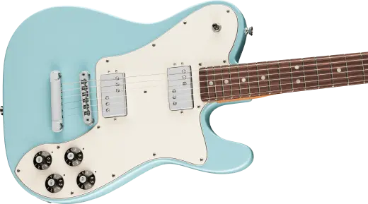 Kingfish Delta Day Telecaster Deluxe, Rosewood Fingerboard - Daphne Blue