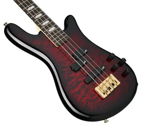 NS Icon Bolt-On Bass Guitar - Black Cherry Gloss