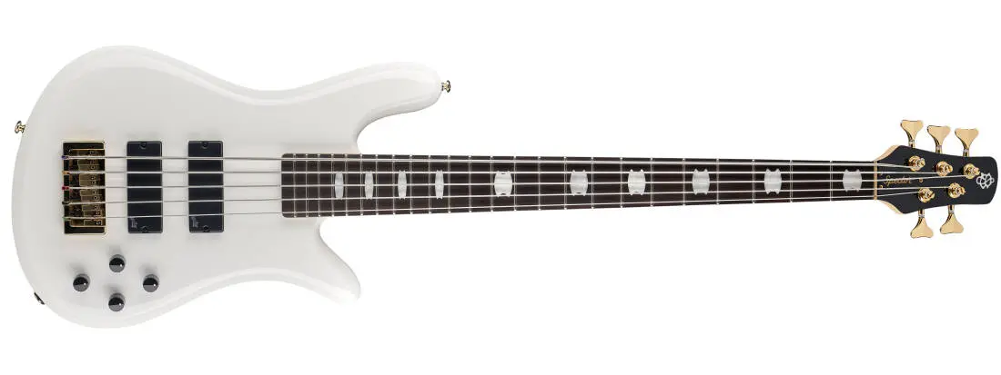 NS Icon Bolt-On 5-String Bass Guitar - White Gloss
