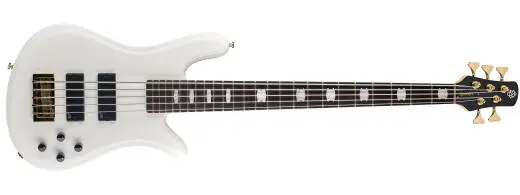 Spector Bass - NS Icon Bolt-On 5-String Bass Guitar - White Gloss
