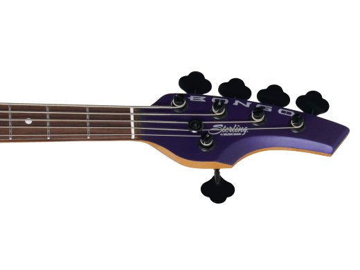 Sterling By Music Man Bongo 5 Bass Guitar - Firemist Purple Satin