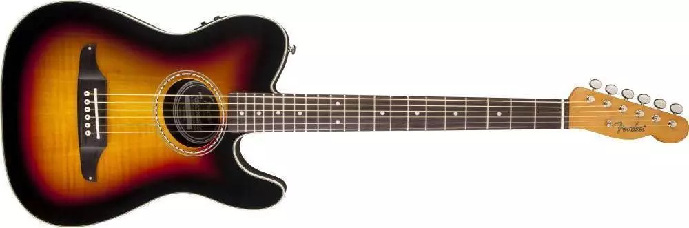 Telecoustic Premier, Rosewood Fingerboard - 3-Color Sunburst