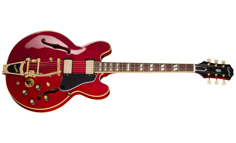 Back to the Future ES-345 Electric Guitar with Hardshell Case - Cherry Red