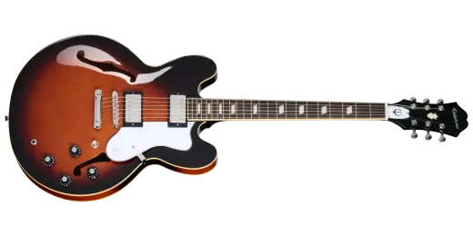 Epiphone - Bonehead Riviera Electric Guitar with Hardshell Case - Dark Tobacco Sunburst